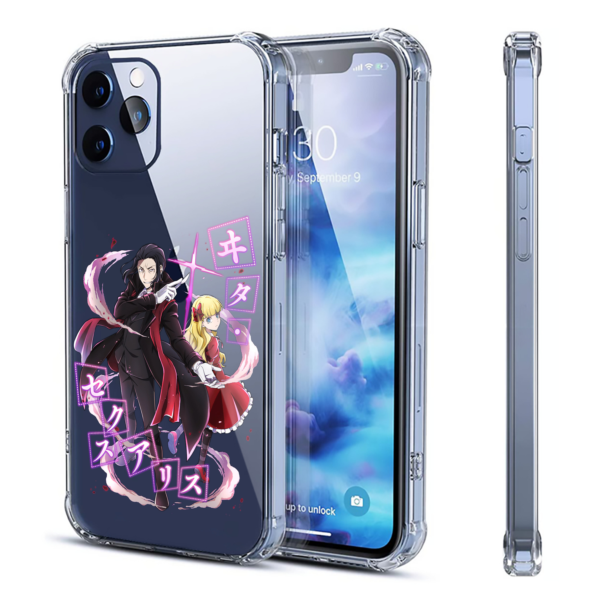 （画像用） 文豪ストレイドッグス Bungo Stray Dogs 【iPhone 12シリーズ対応】透明スマホケース（クリアソフトケース）